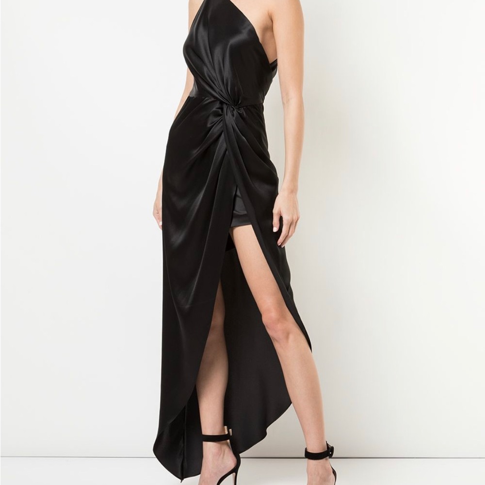 Michelle Mason Twist Knot Gown, Midnight